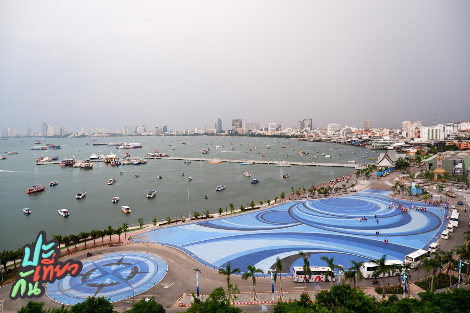 วิวอ่าวพัทยา จากป้าย Pattaya City