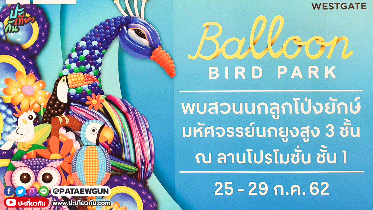 งาน Balloon Bird Park @ Central Plaza Westgate