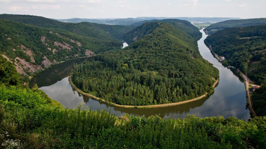 แม่น้ำ Saar Loop ที่ Mettlach