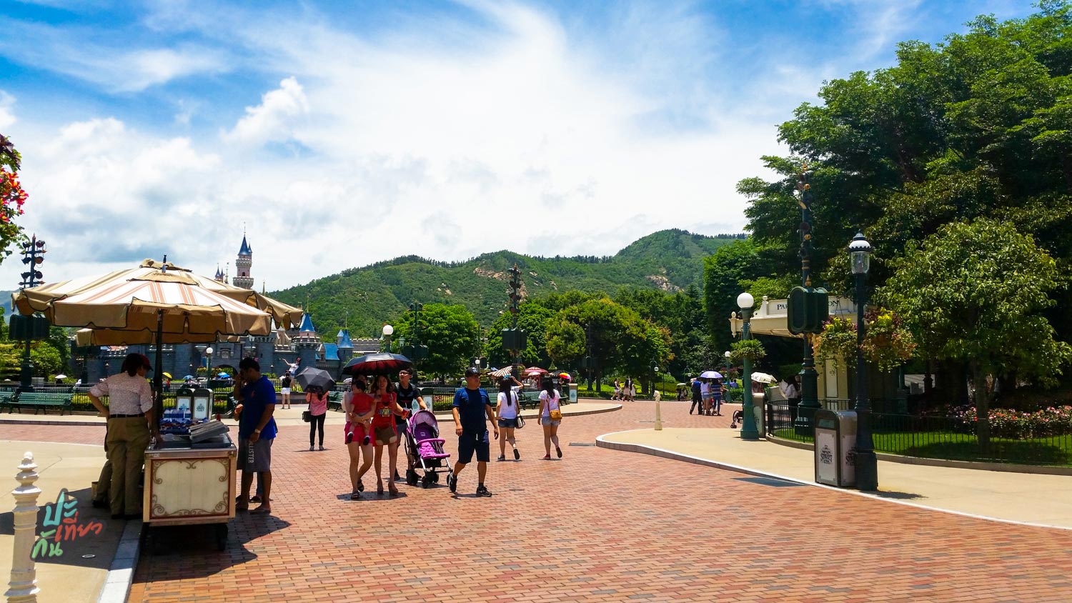 วิวภูเขาด้านในดิสนีย์แลนด์