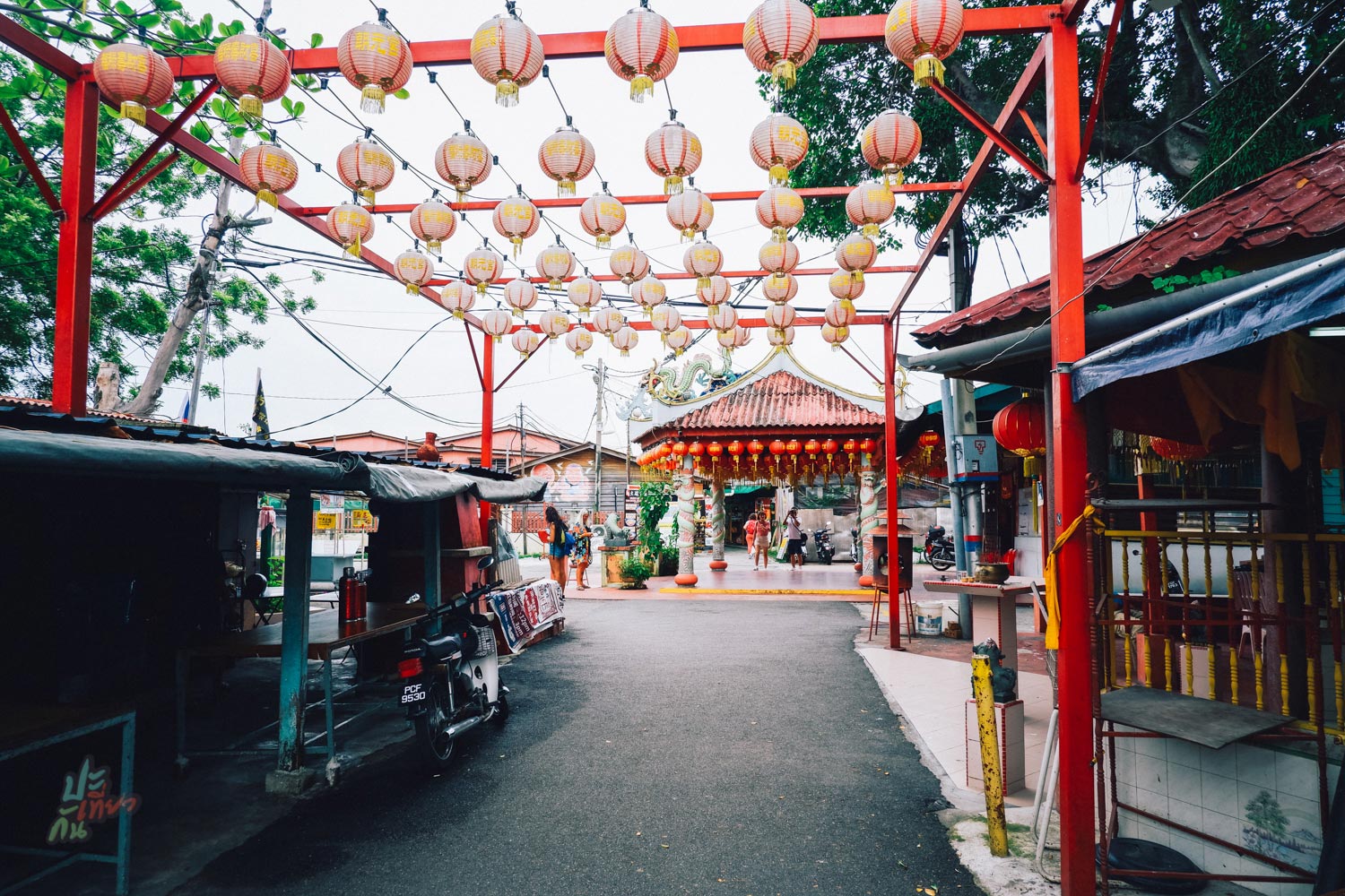 ทางเข้าหมู่บ้าน Chew Jetty