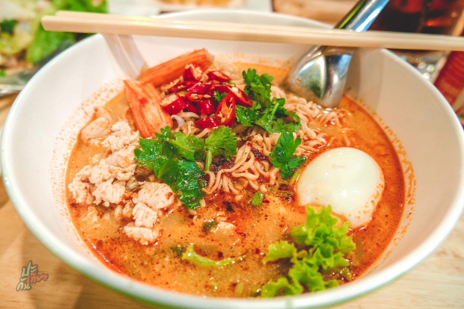 มาม่าต้มยำไข่ออนเซ็น