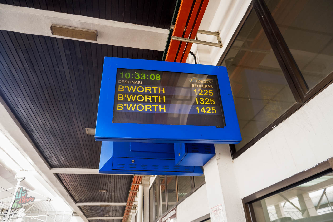 จอแสดงเที่ยวรถไฟฟ้า KTM Komutor